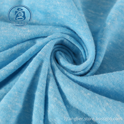 Polyester cotton rayon blend knit sweater hacci fabric